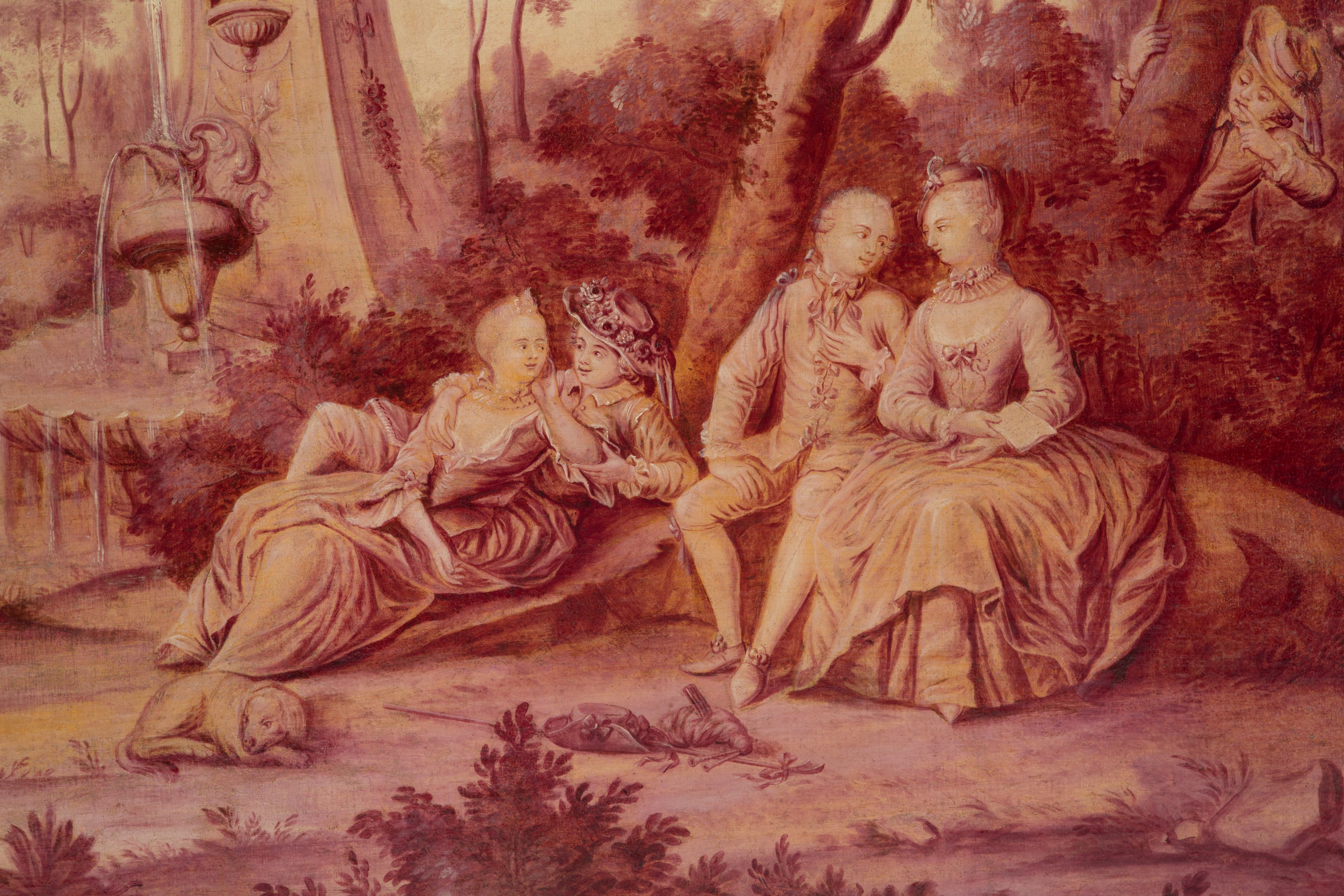 Dipinto "PAESAGGIO CON SCENA GALANTE"