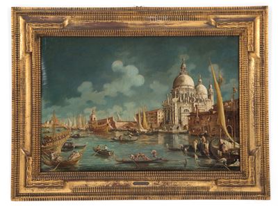 Dipinto "chiesa della Madonna della Salute, Punta della Dogana"