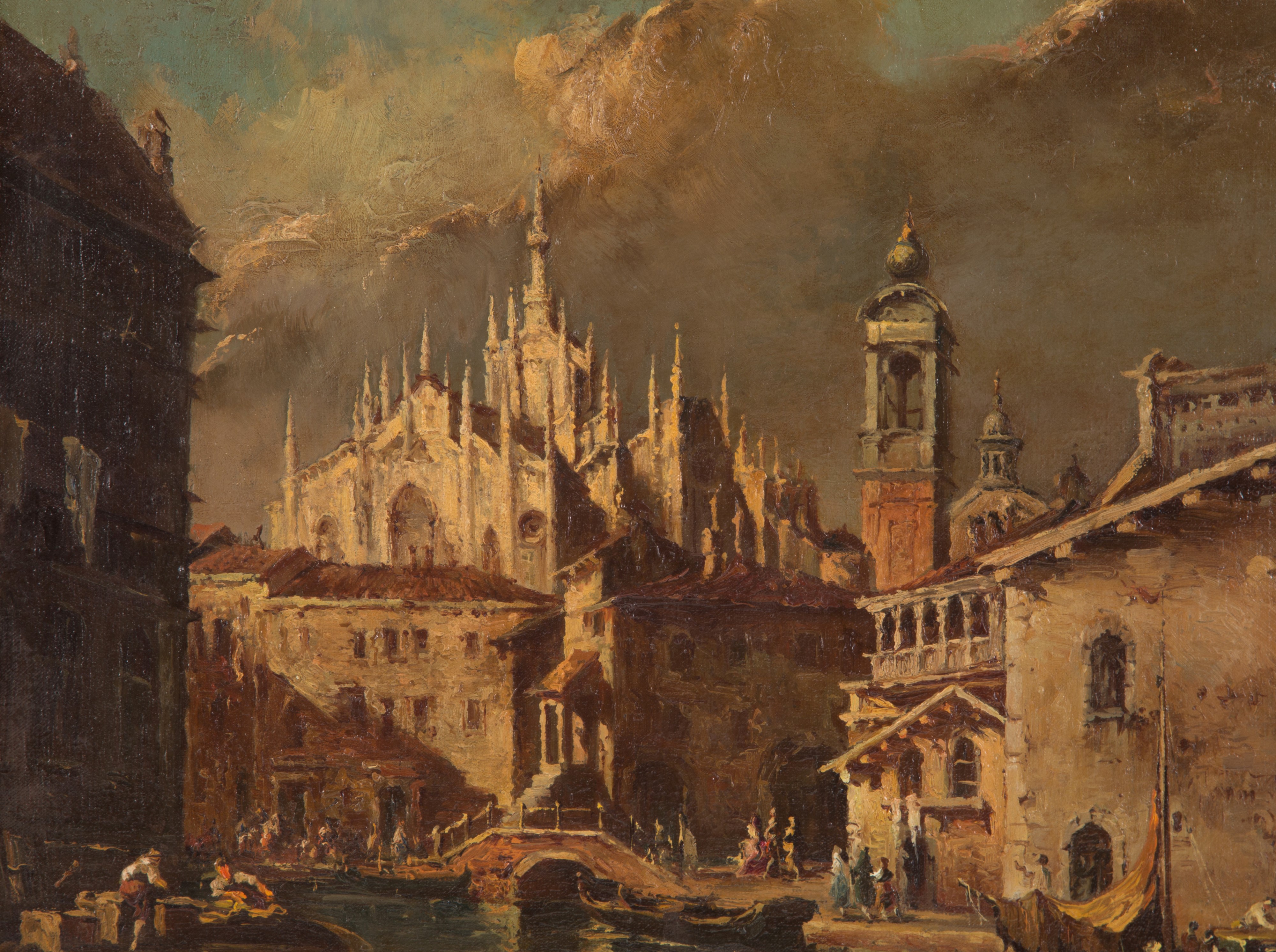 Dipinto "VECCHIA MILANO, IL LAGHETTO"