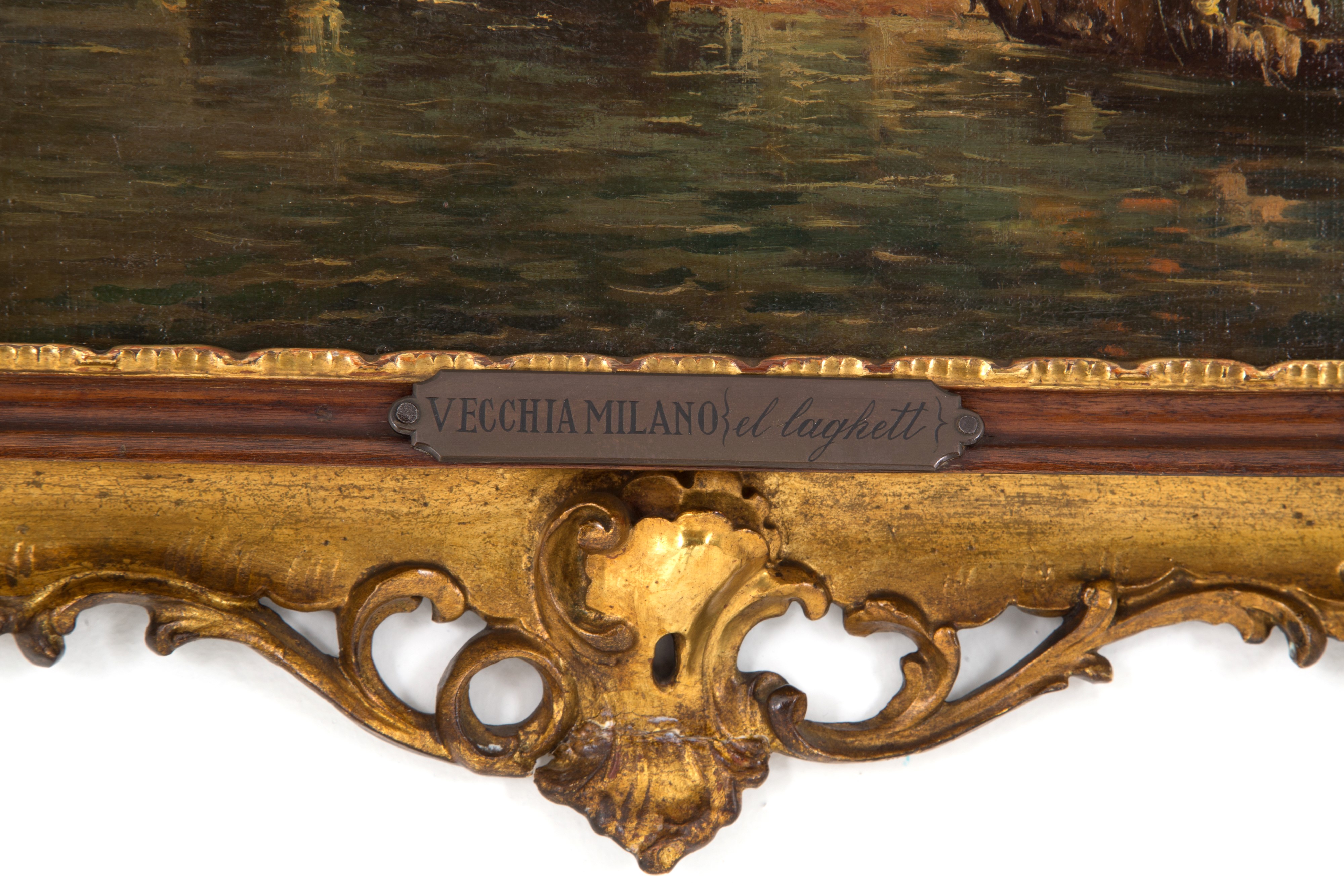 Dipinto "VECCHIA MILANO, IL LAGHETTO"