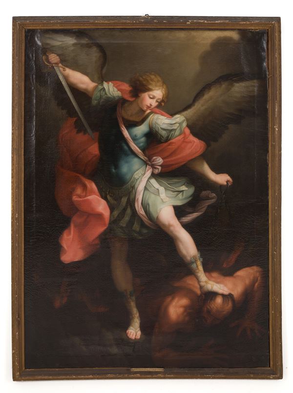 ANTONIO FRANCHI LUCCHESE - Painting "SAINT MICHAEL THE ARCHANGEL"