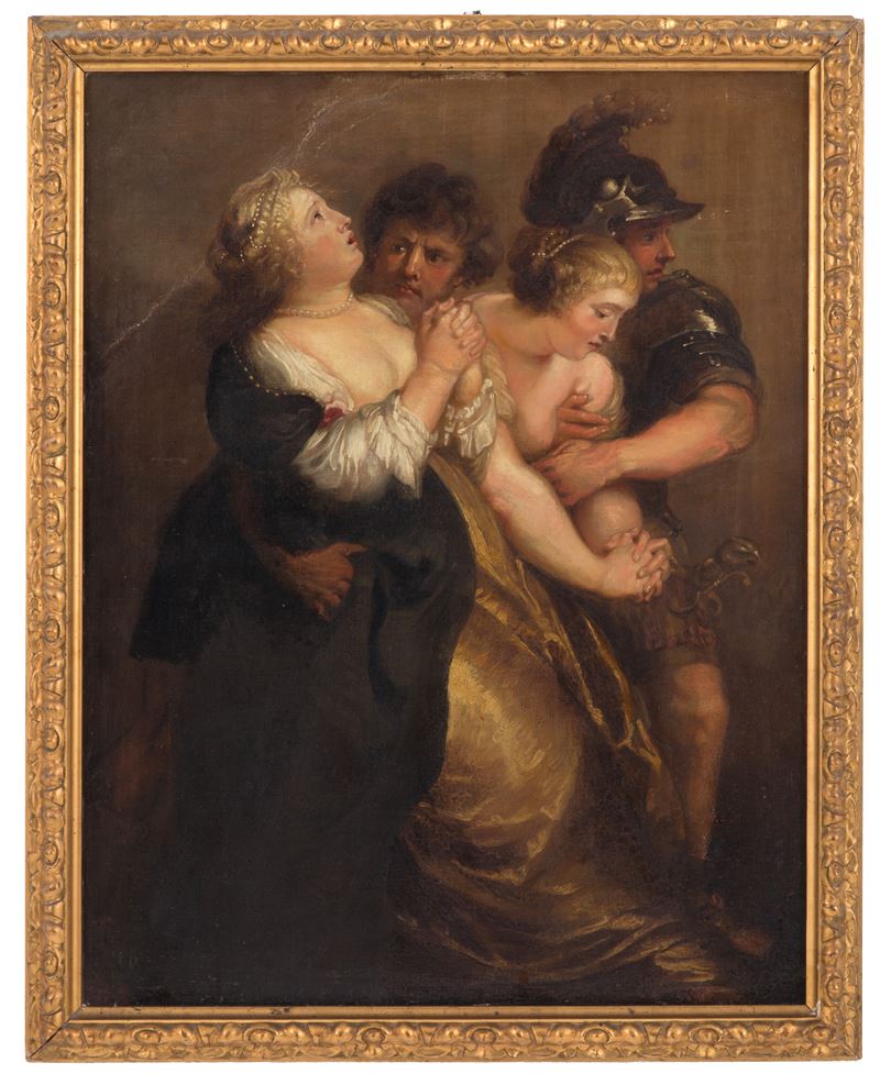 Nikolaus Van Hoy - Dipinto "ratto delle Sabine"