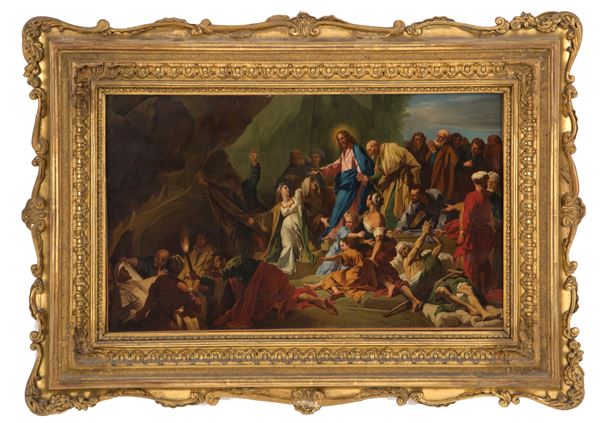 JEAN JOUVENET - Painting "THE RESURRECTION OF LAZARUS"