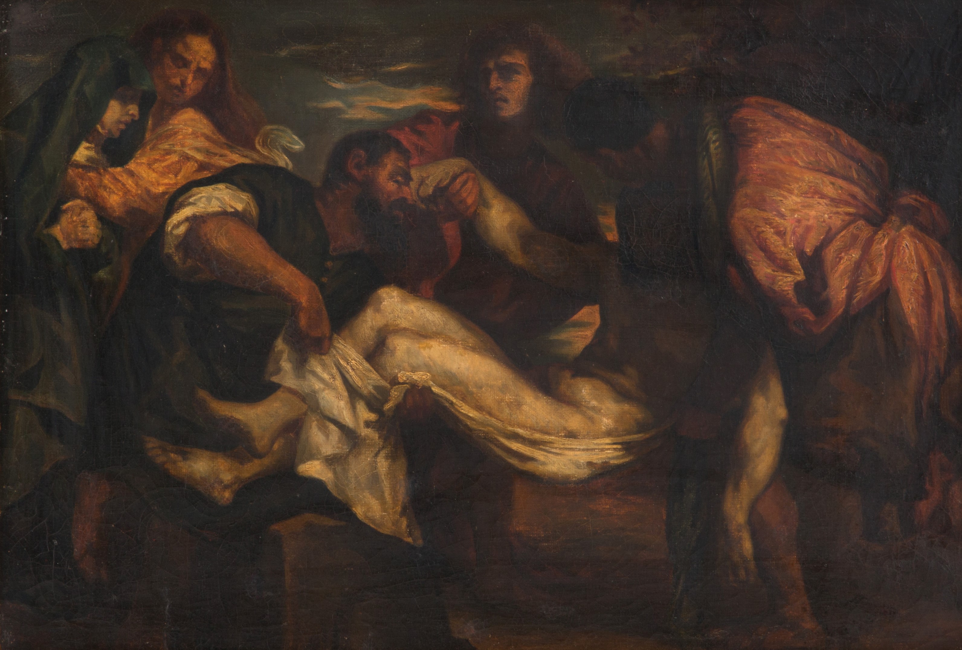 Dipinto "deposizione di Cristo"