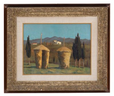Dipinto "cipressi e Pagliai"