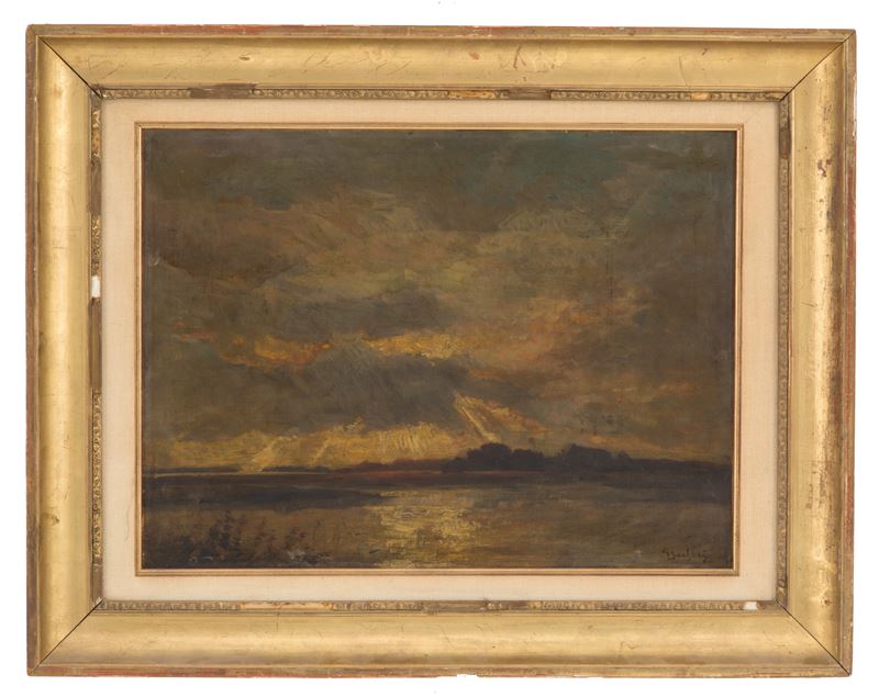 Giuseppe Sacheri - Dipinto "tramonto"