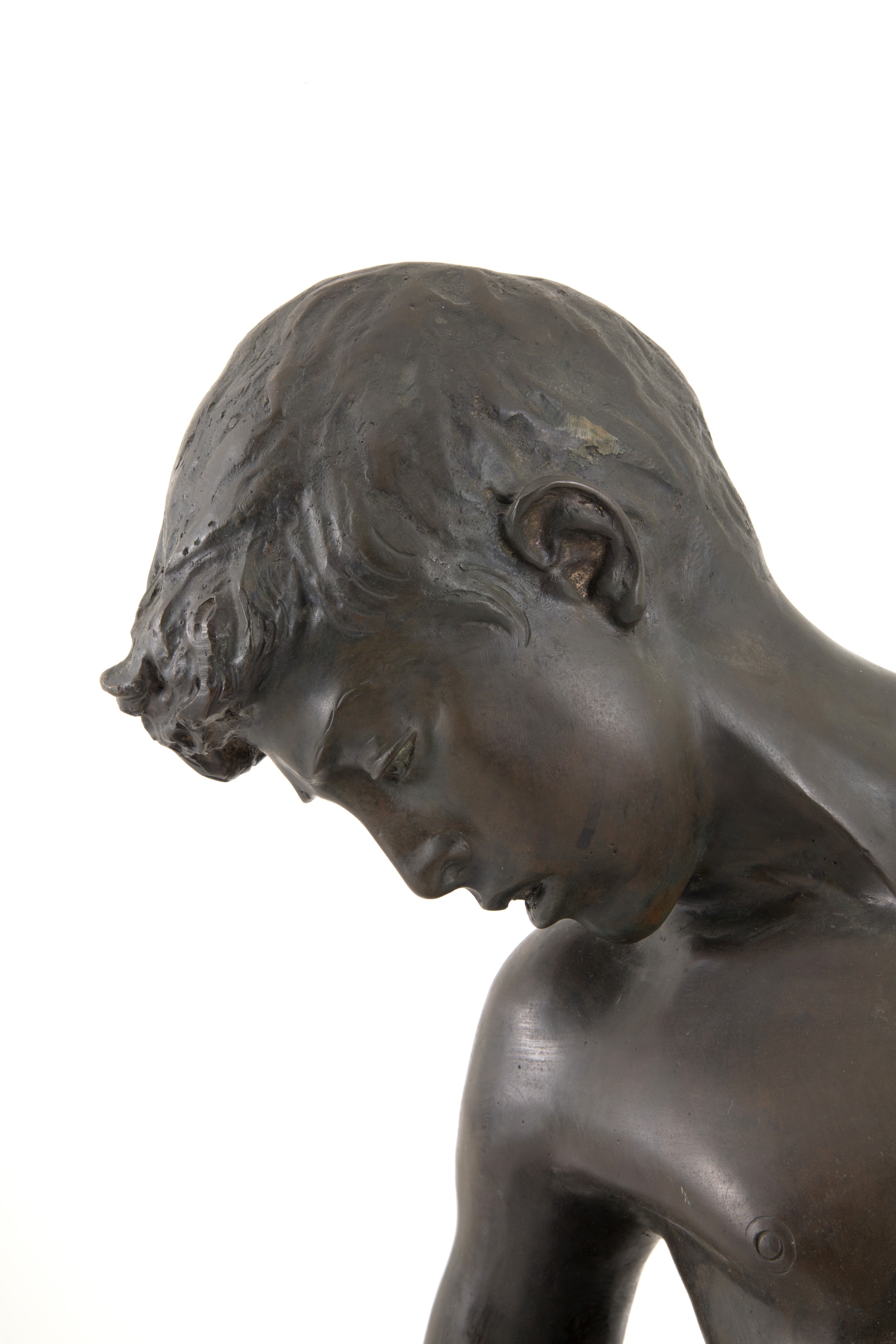 Annibale De Lotto - Scultura in Bronzo "ragazzo Morso dal Granchio"