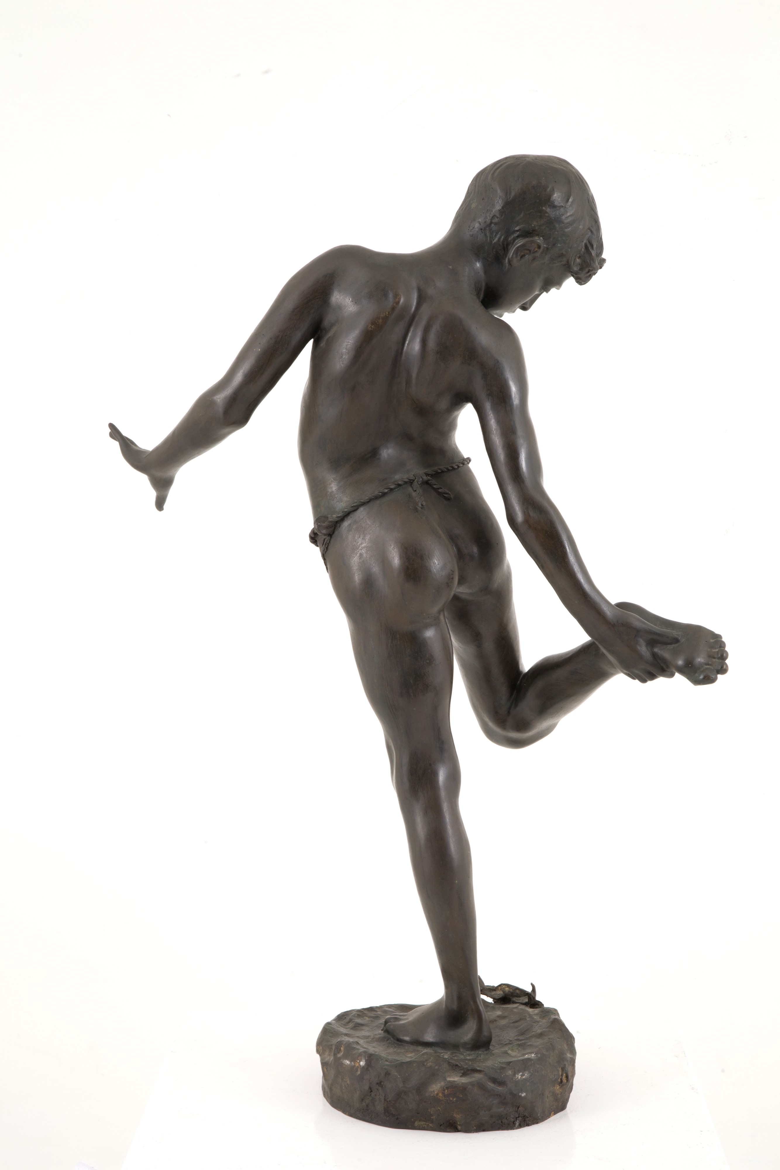 Annibale De Lotto - Scultura in Bronzo "ragazzo Morso dal Granchio"