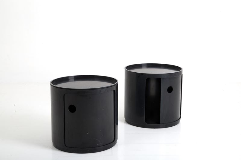 Anna Castelli Ferrieri - Coppia di Comodini Componibili per Kartell