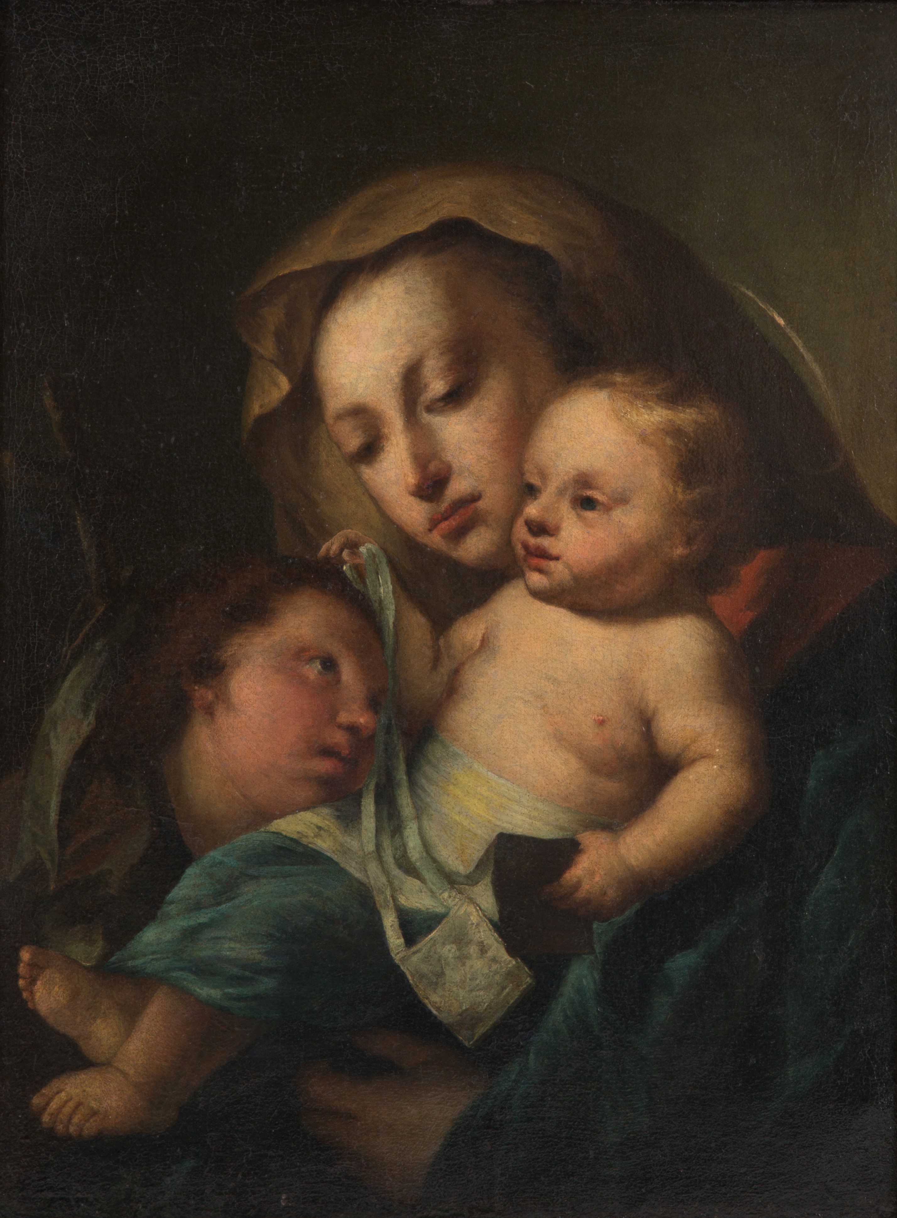 Dipinto "MADONNA CON BAMBINO E SAN GIOVANNINO"