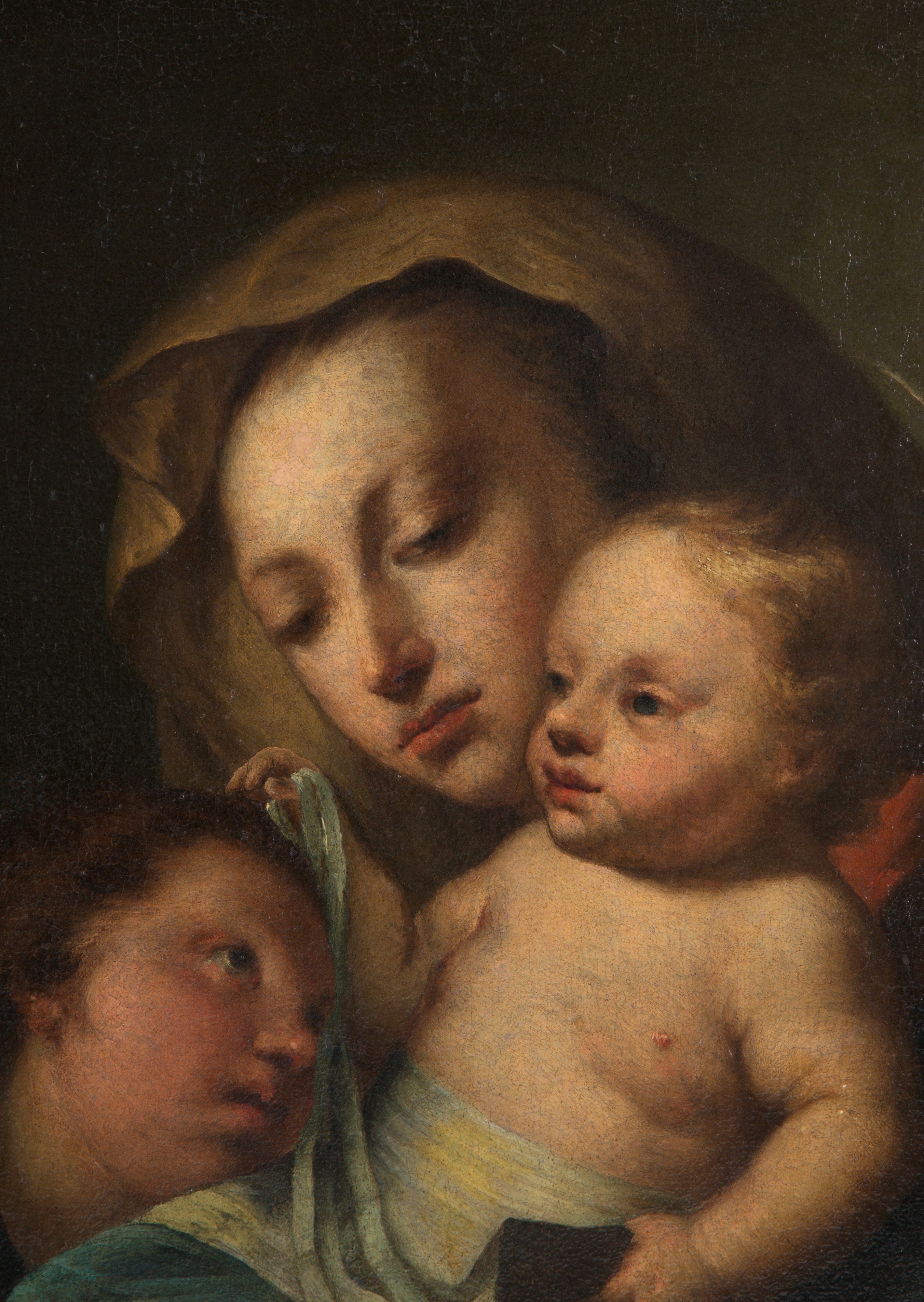 Dipinto "MADONNA CON BAMBINO E SAN GIOVANNINO"