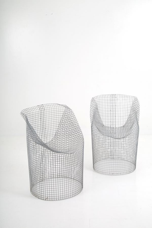 SUSI BERGER-WYSS,UELI BERGER - Pair of Five-minute chairs