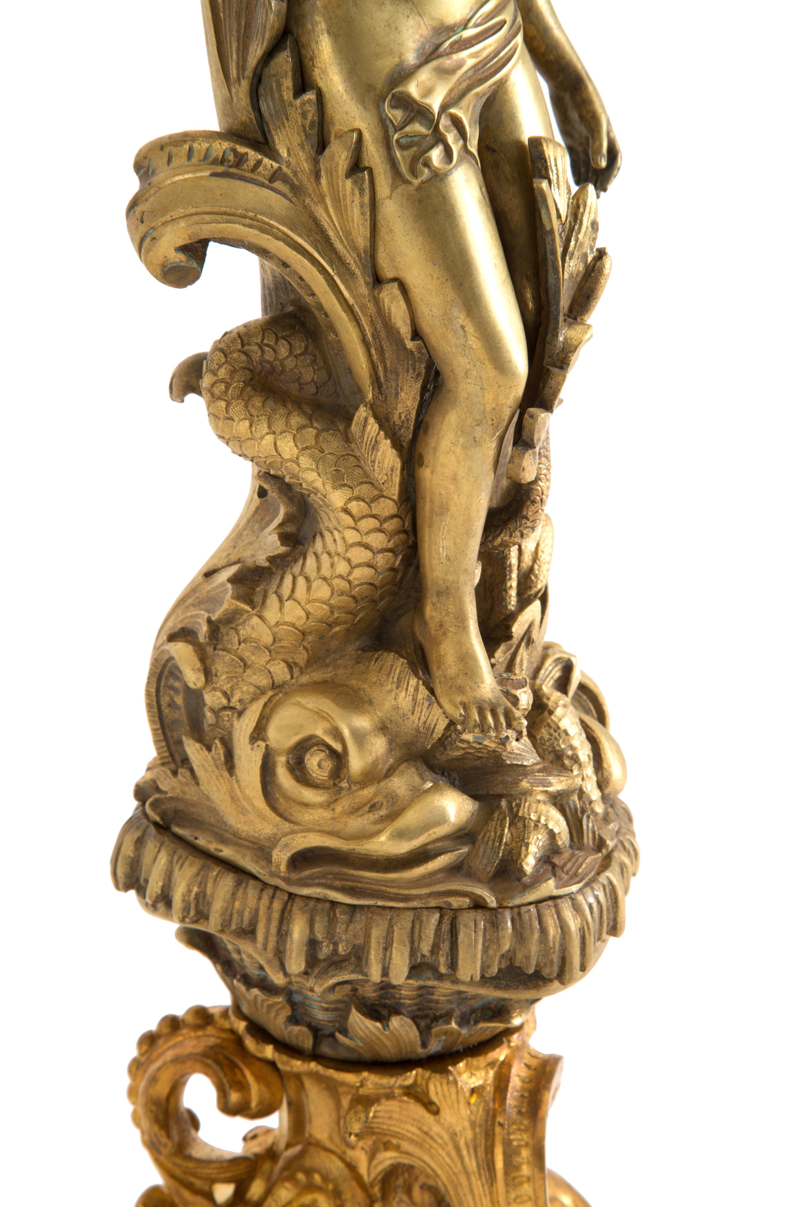 Coppia di candelabri in bronzo