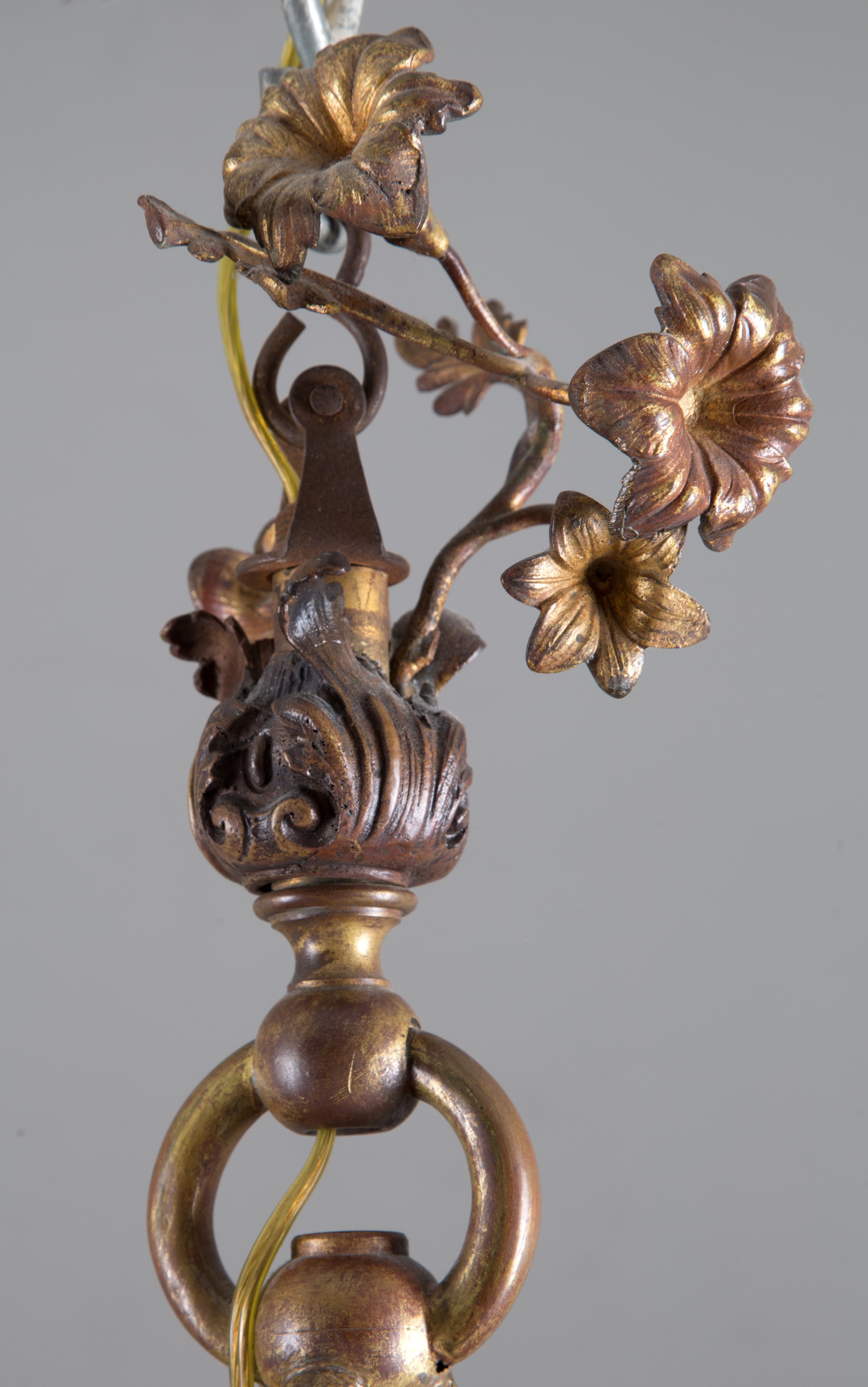 Lampadario in Bronzo con Cherubino