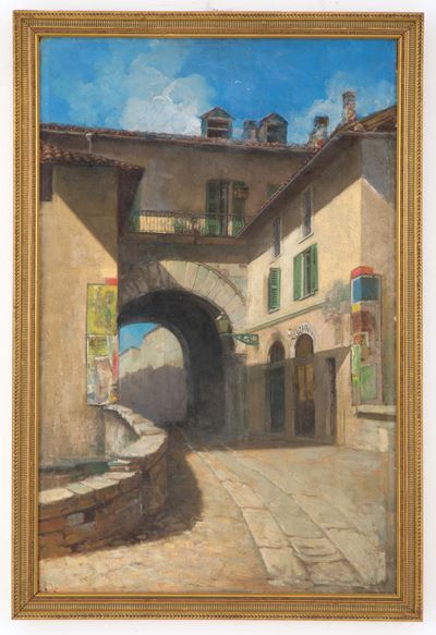 Dipinto "la Pusteria dei Fabbri"
