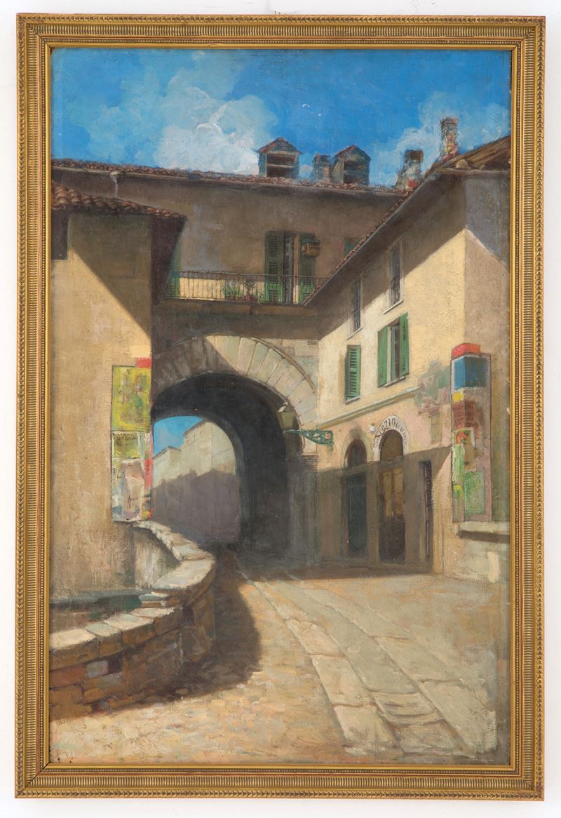 Pietro Michis - Dipinto "la Pusteria dei Fabbri"