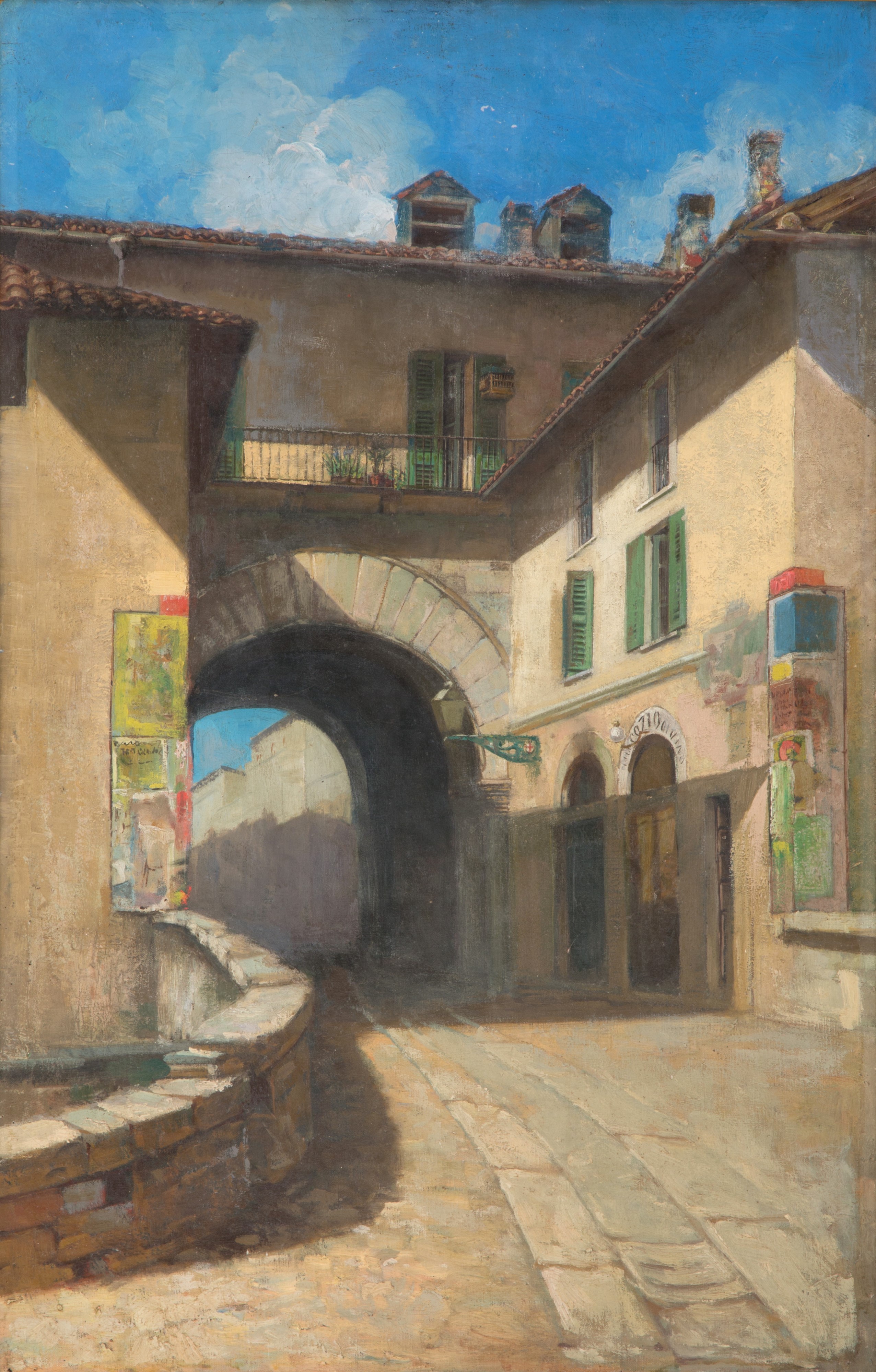 Pietro Michis - Dipinto "la Pusteria dei Fabbri"