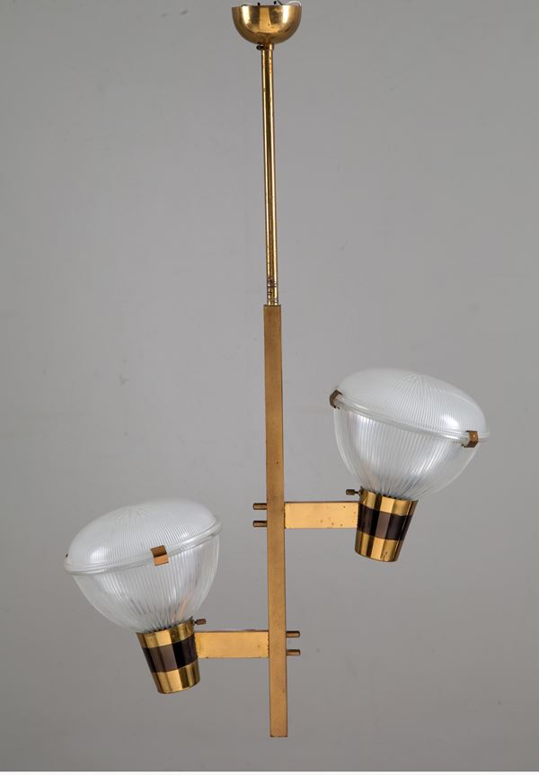 IGNAZIO GARDELLA - Two-light chandelier for AZUCENA (Attr.)