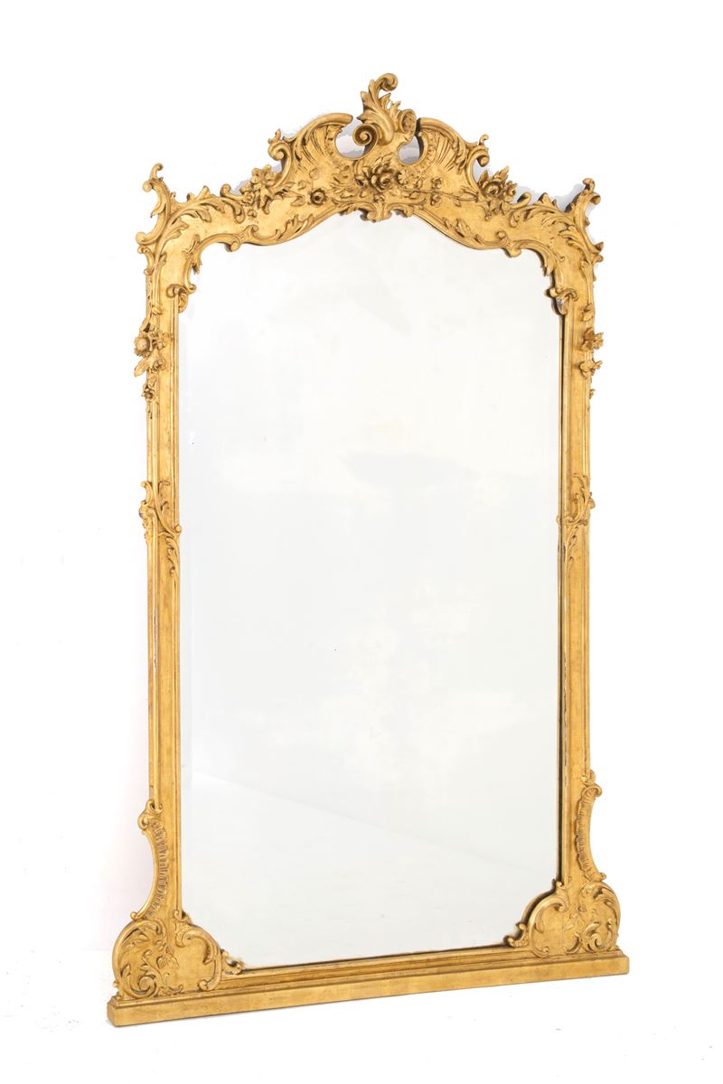 Specchiera in Legno Dorato