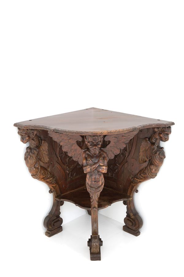 Corner console