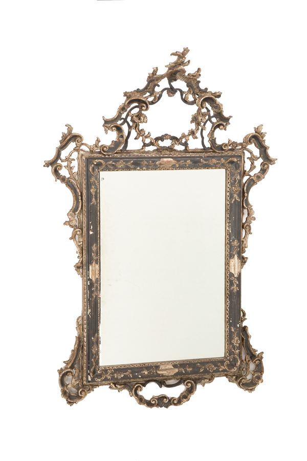 Gilded wood mirror