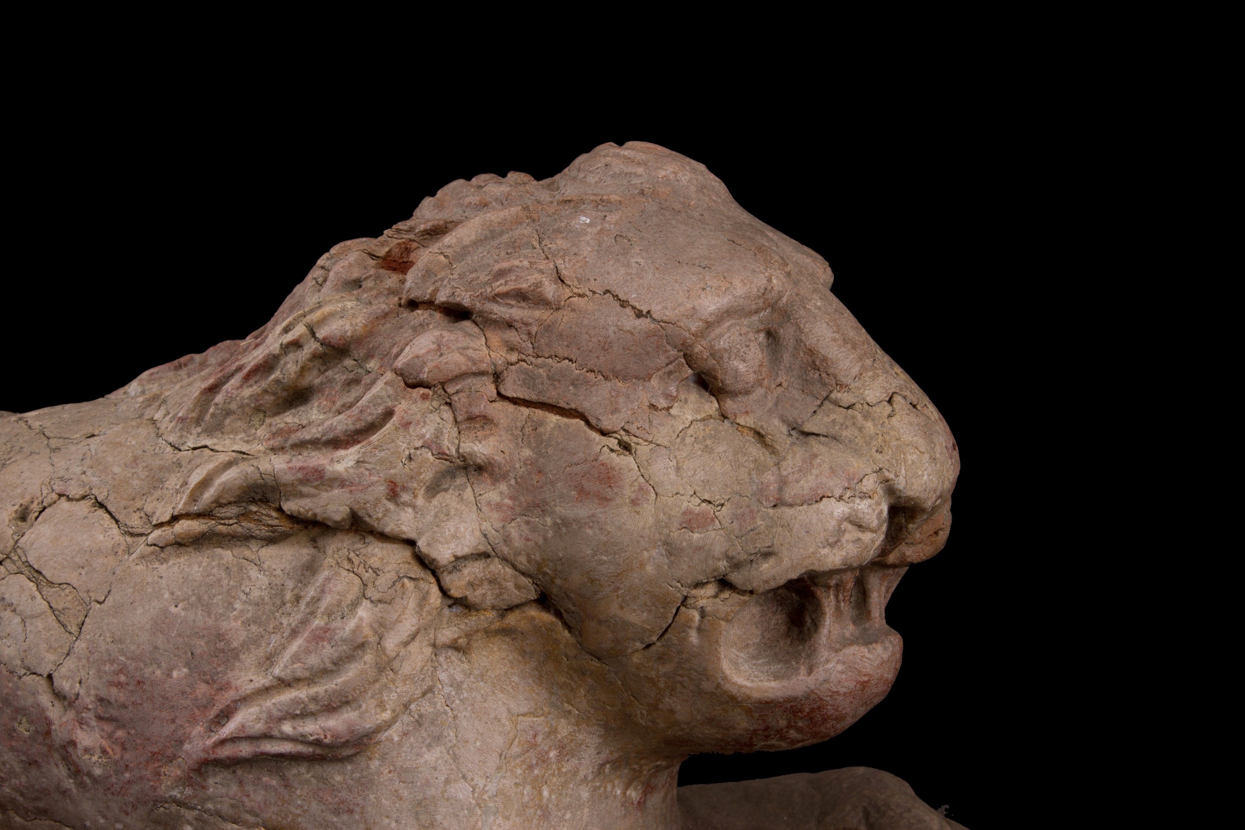 Coppia di Sculture "leoni Accovacciati"