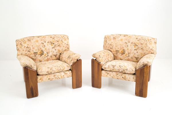 MARIO MARENCO - Pair of armchairs mod. Sapphian for MOBILGIRGI