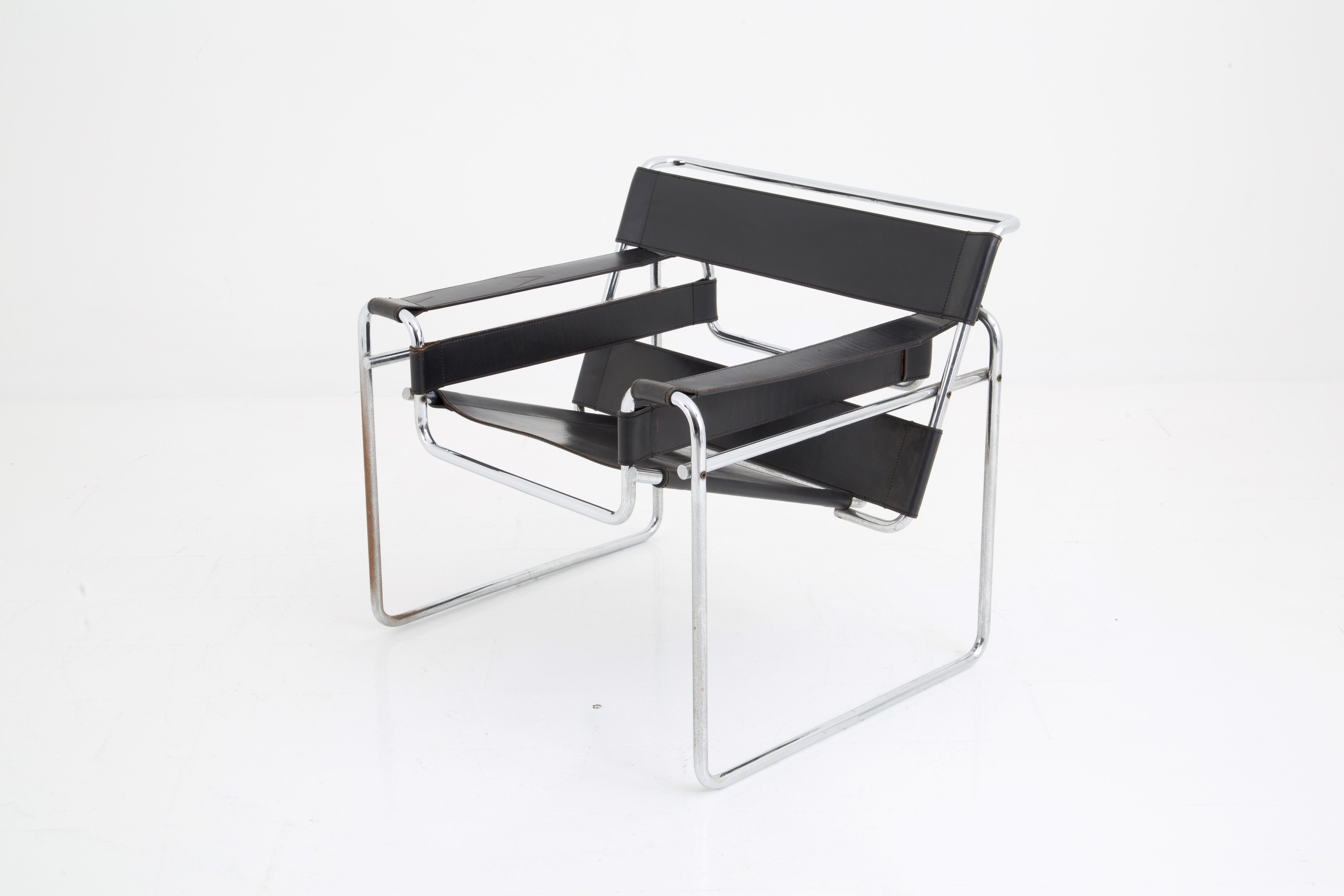 Marcel Breuer - Quattro Poltrone Mod. Wassily B3 per Gavina (attr.)