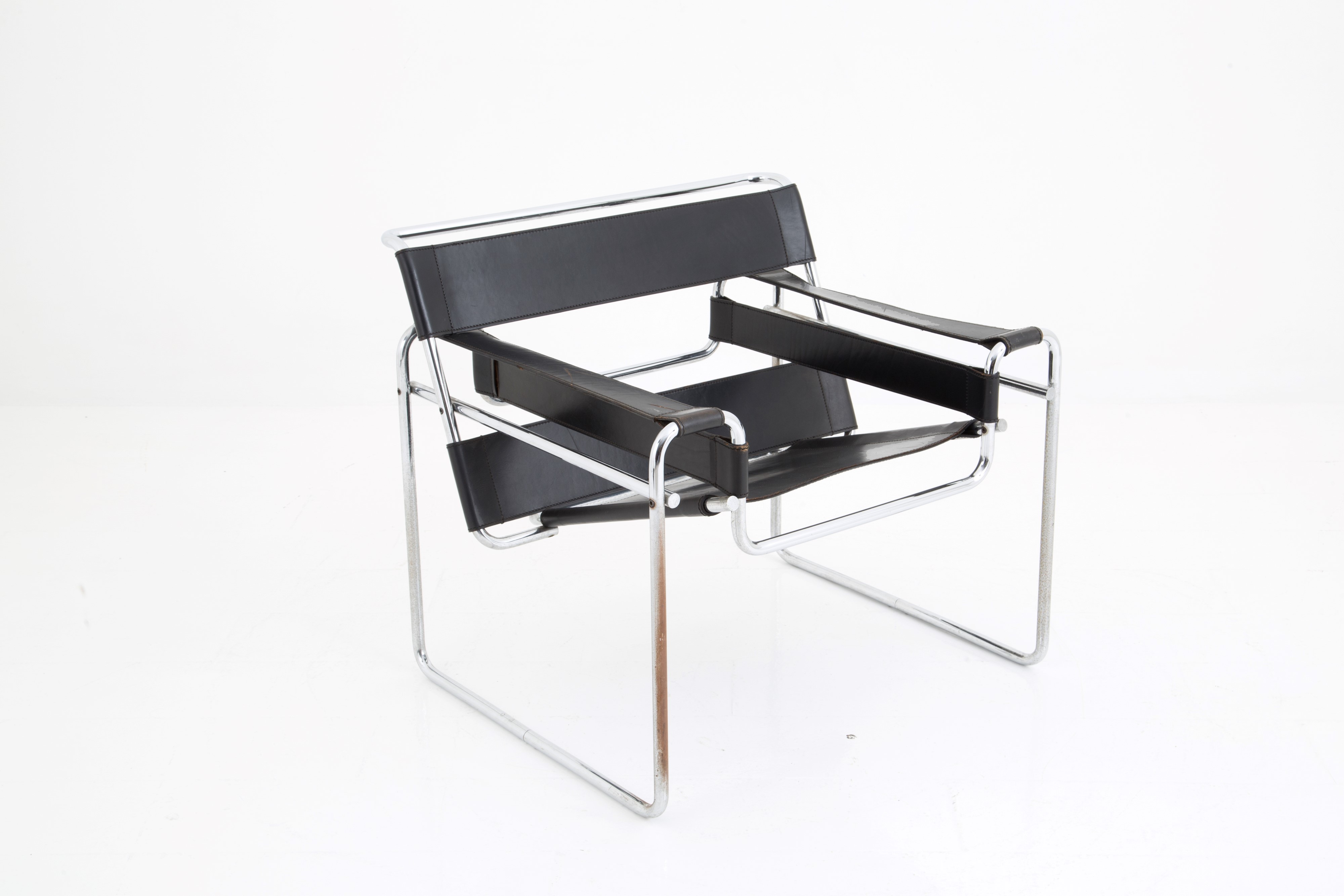 Marcel Breuer - Quattro Poltrone Mod. Wassily B3 per Gavina (attr.)