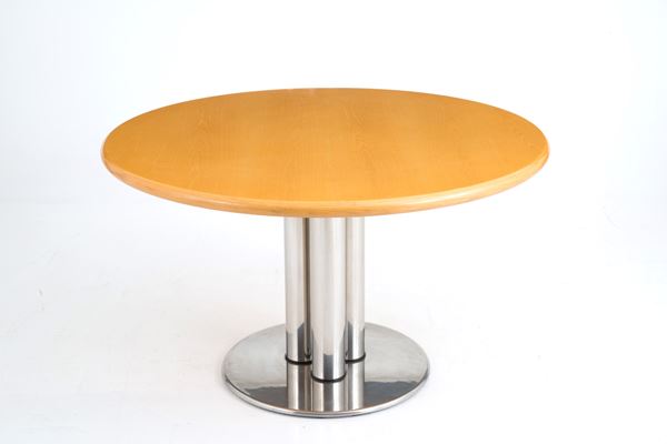 Table with tubular base