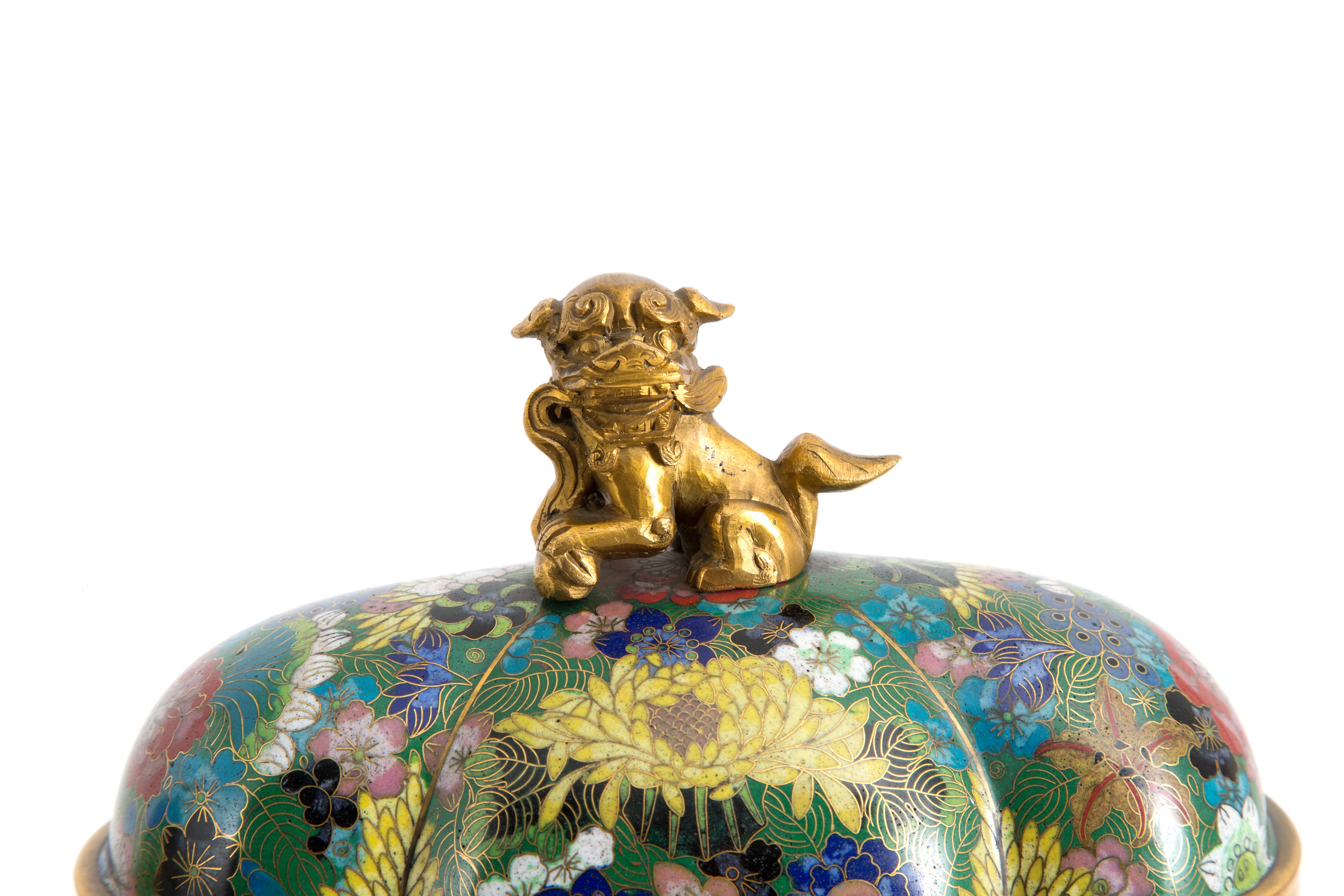 Coppia di vasi cloisonné