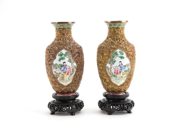 Pair of small vases