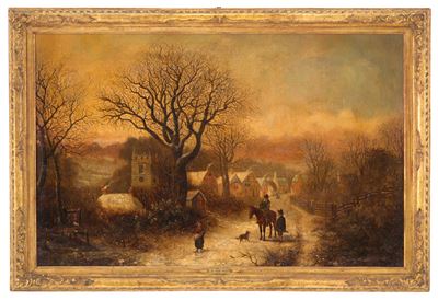 Dipinto "paesaggio Fiammingo"