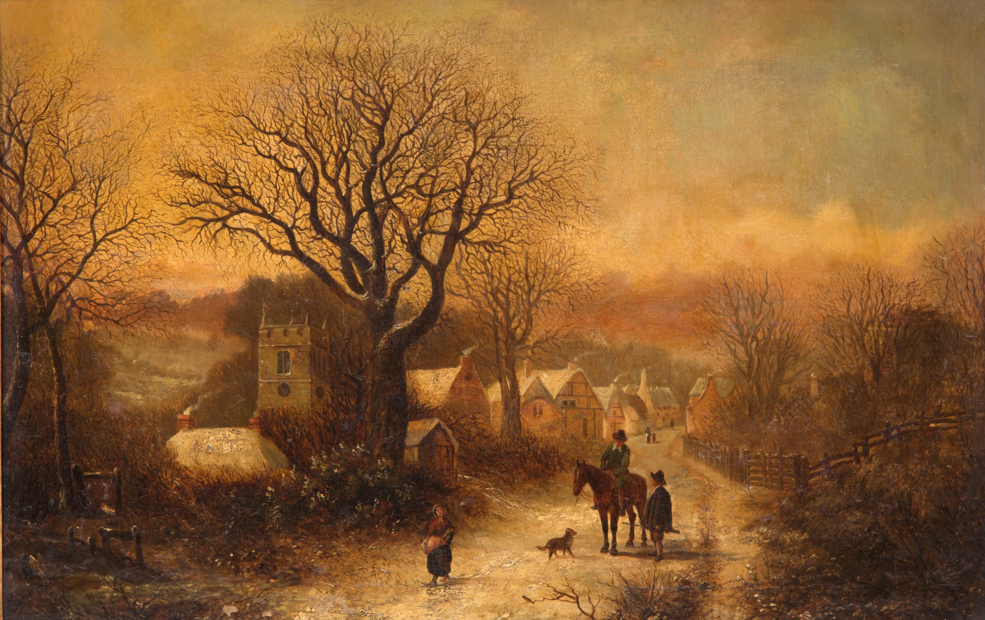 Daniel Van Heil - Dipinto "paesaggio Fiammingo"