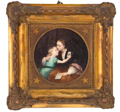 Dipinto "madre e Figlia"