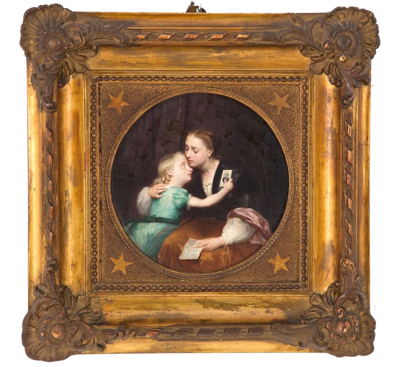 Dipinto "madre e Figlia"