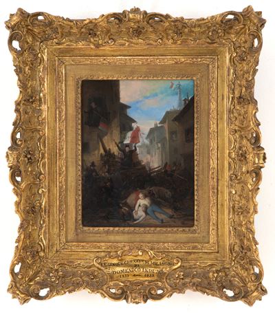Dipinto "le Cinque Giornate di Milano nel 1848"