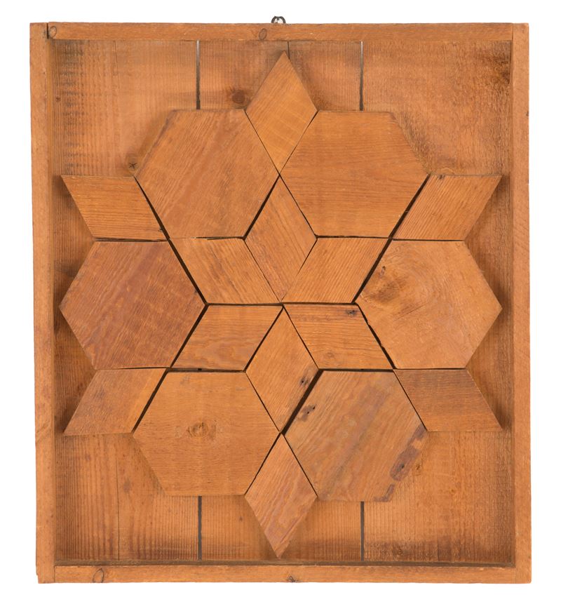 Mario Ceroli - Quadro-scultura in Legno