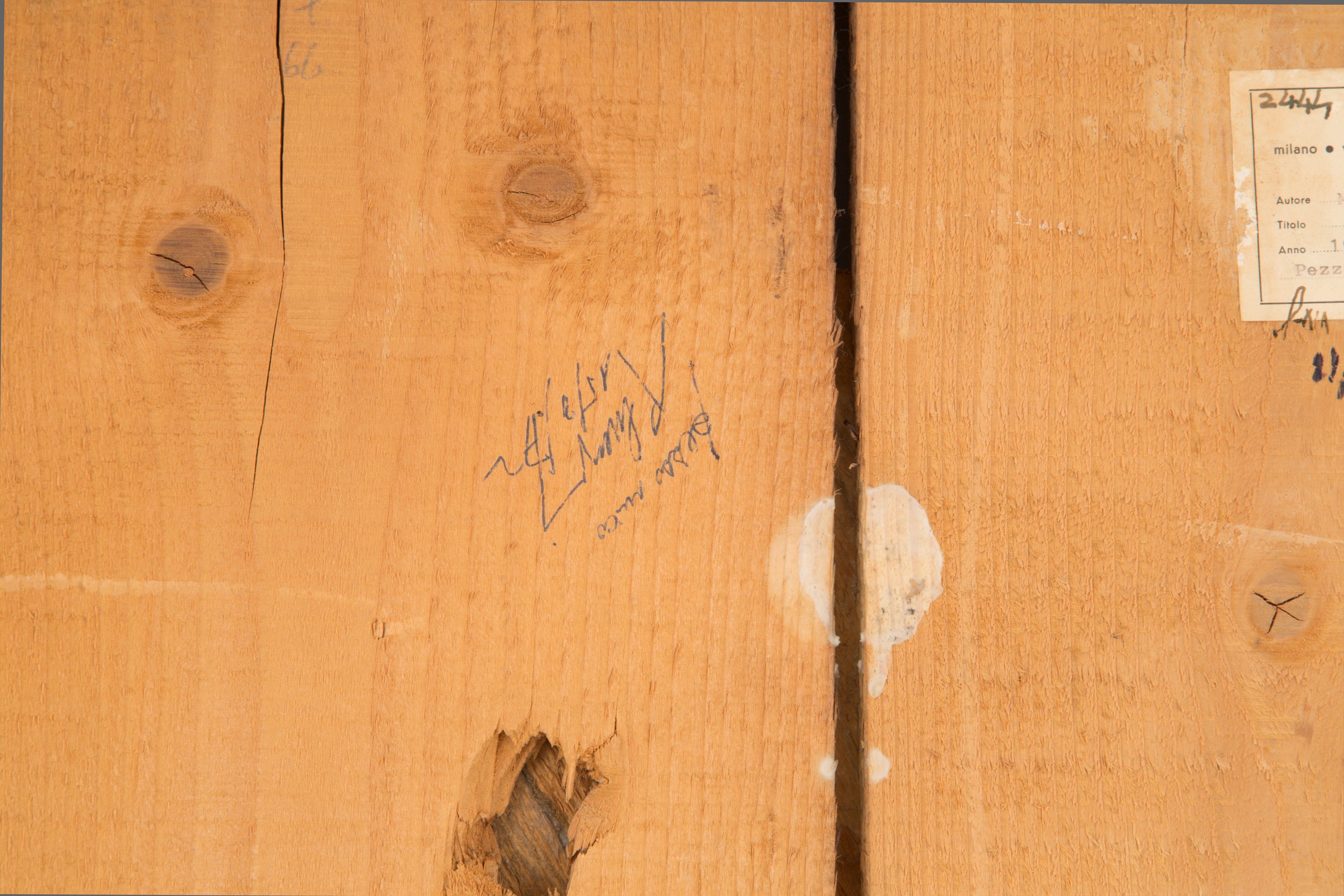 Mario Ceroli - Quadro-scultura in Legno