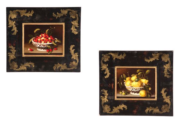 Pair of paintings "STILL LIFE"