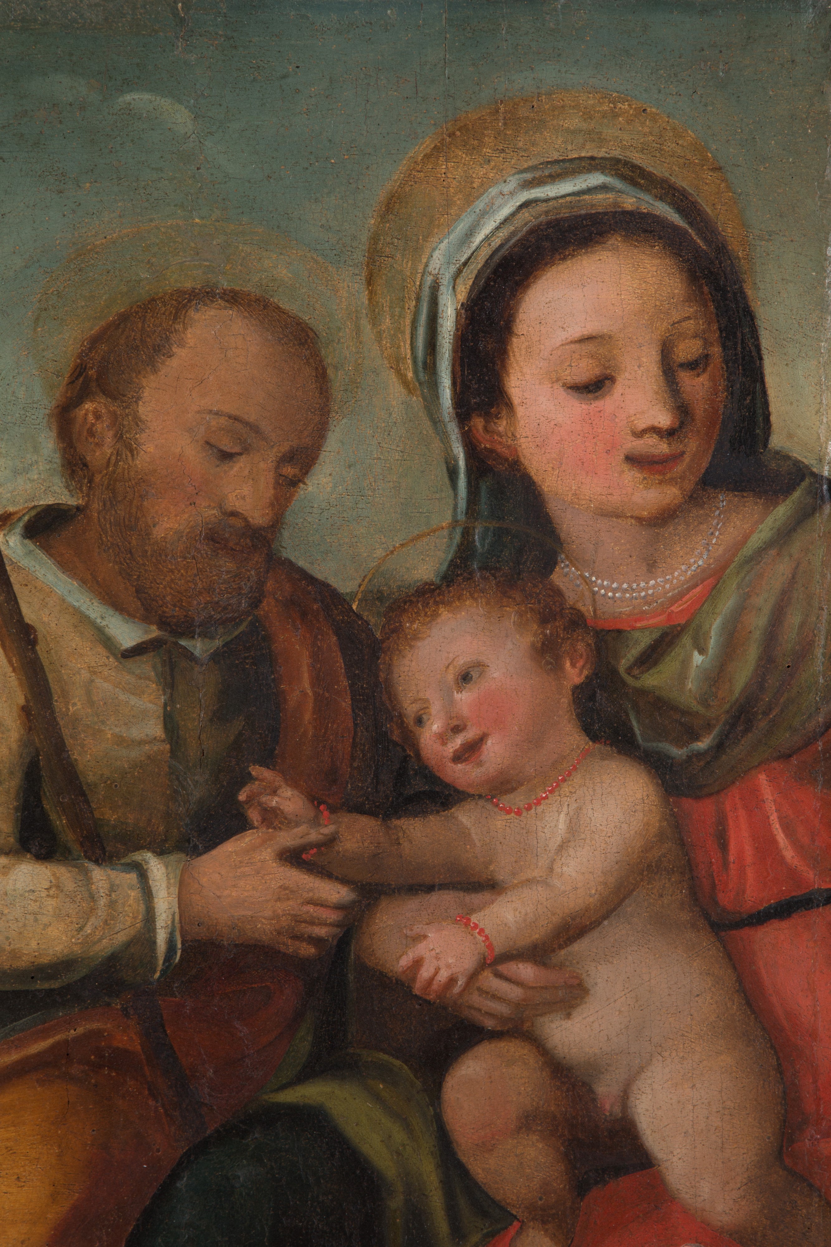 Dipinto "SACRA FAMIGLIA E SAN GIOVANNINO"