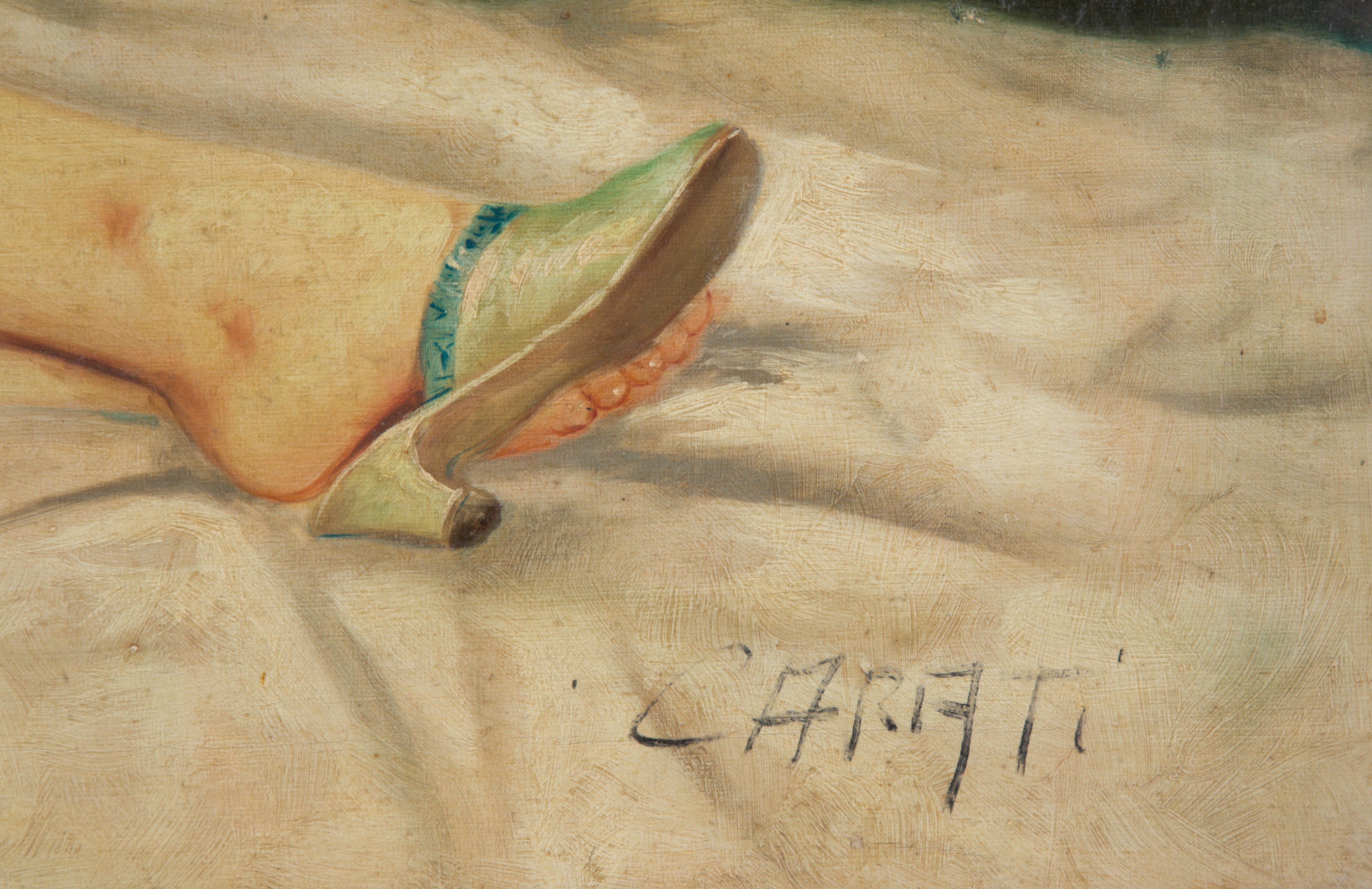 Dipinto "DONNA NUDA DISTESA"