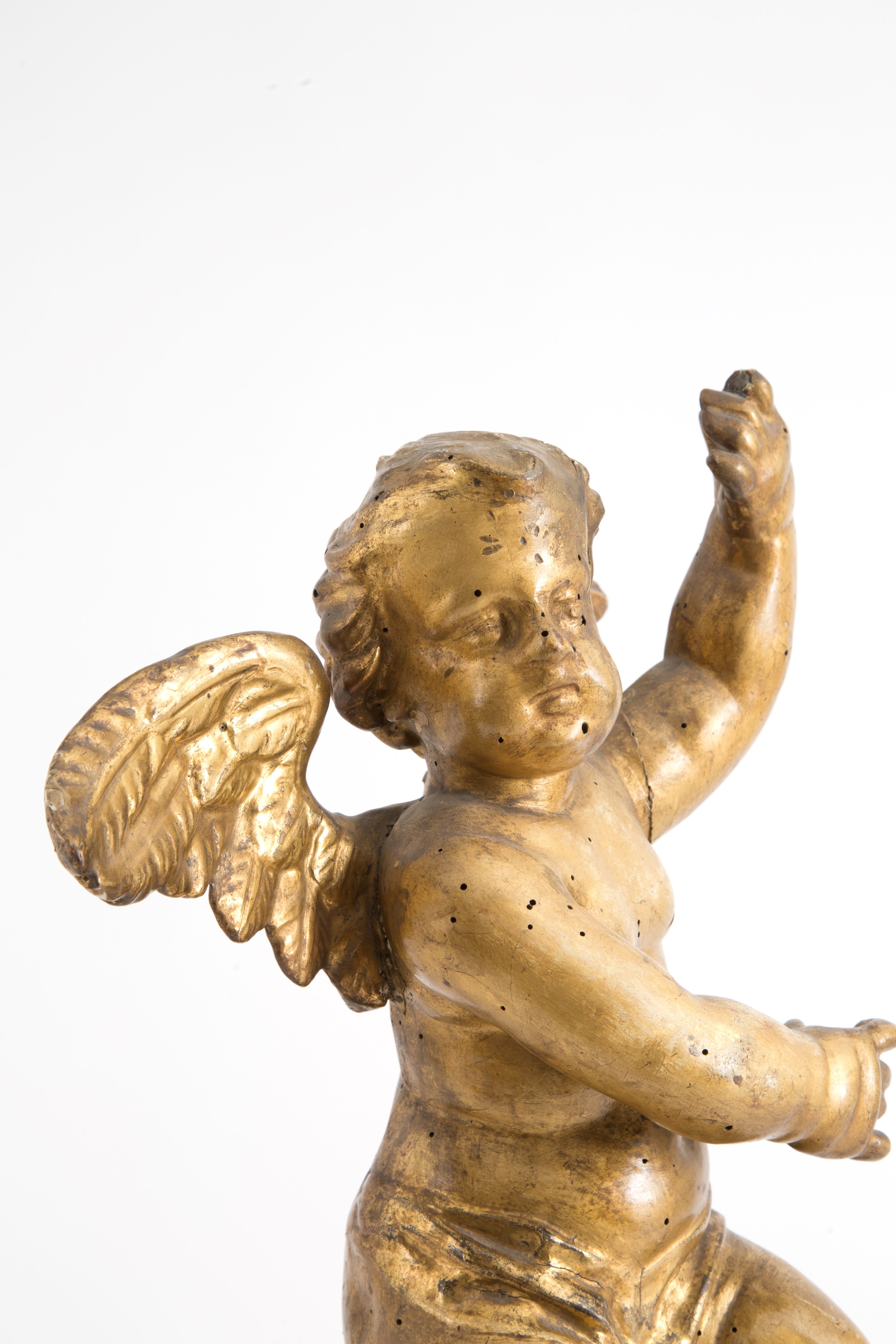Scultura in Legno Dorato "putto"