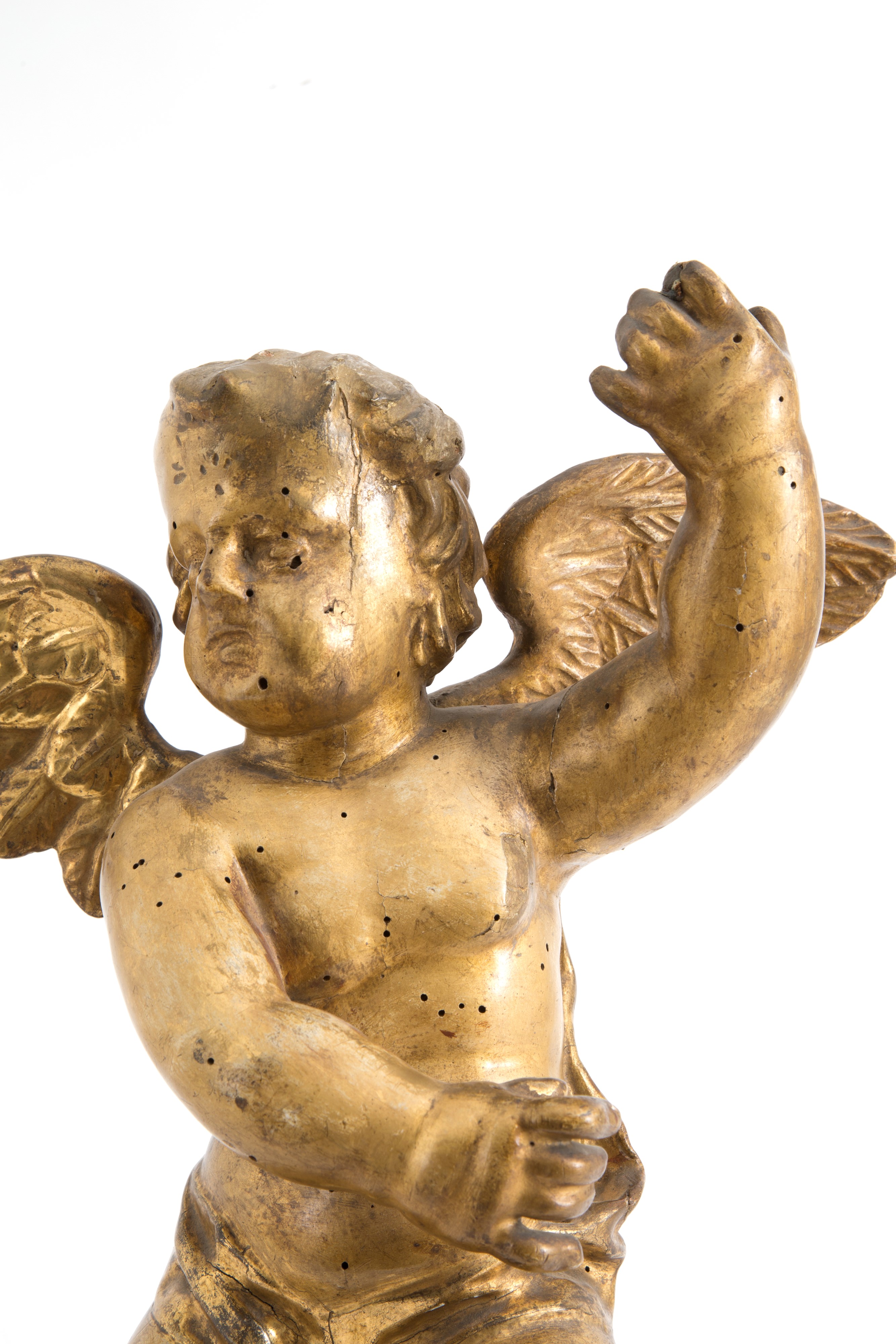 Scultura in Legno Dorato "putto"