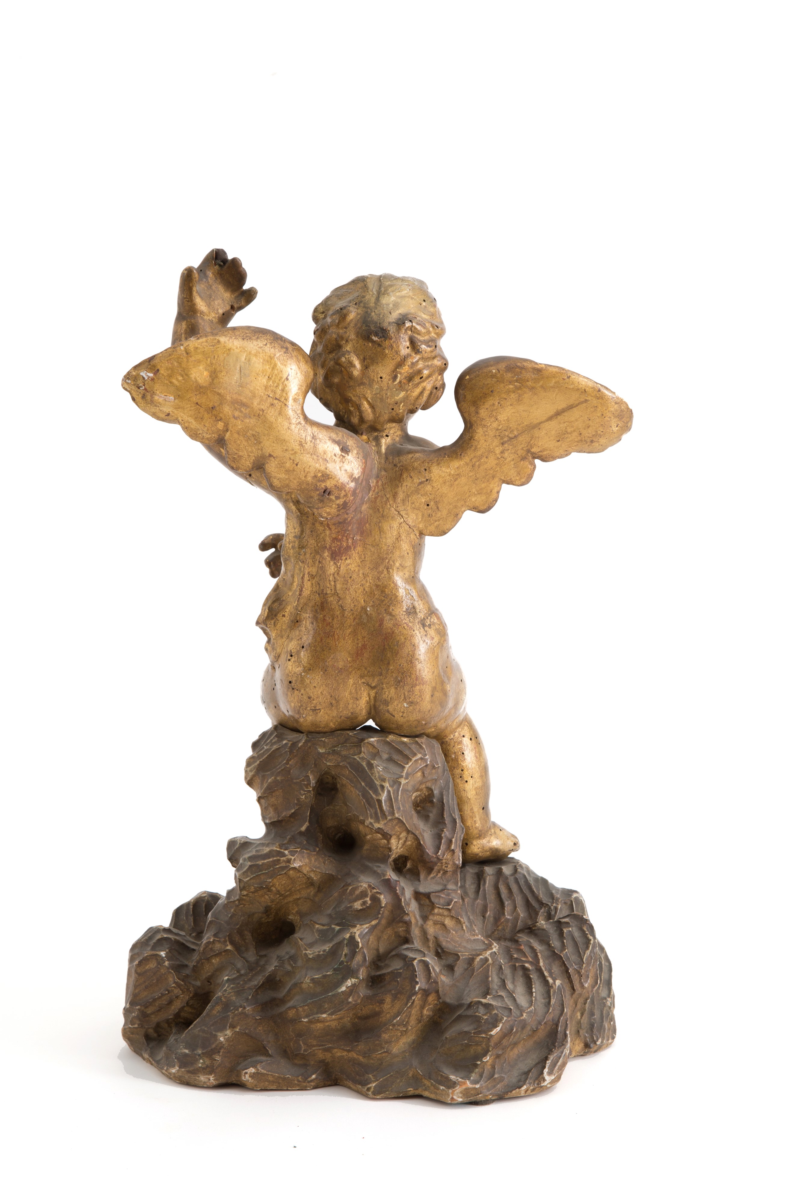 Scultura in Legno Dorato "putto"