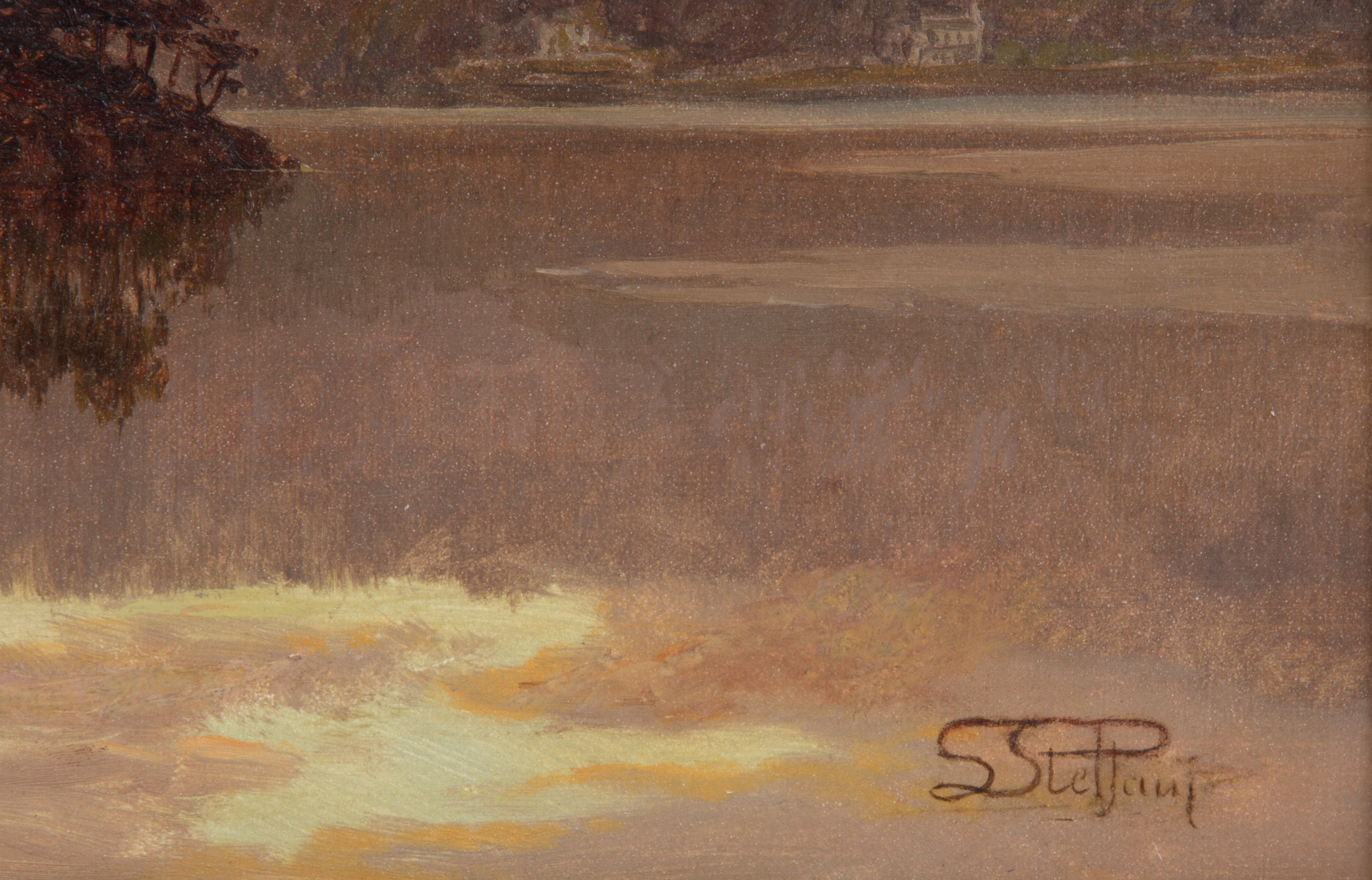 Luigi Steffani - Dipinto "paesaggio Lacustre"