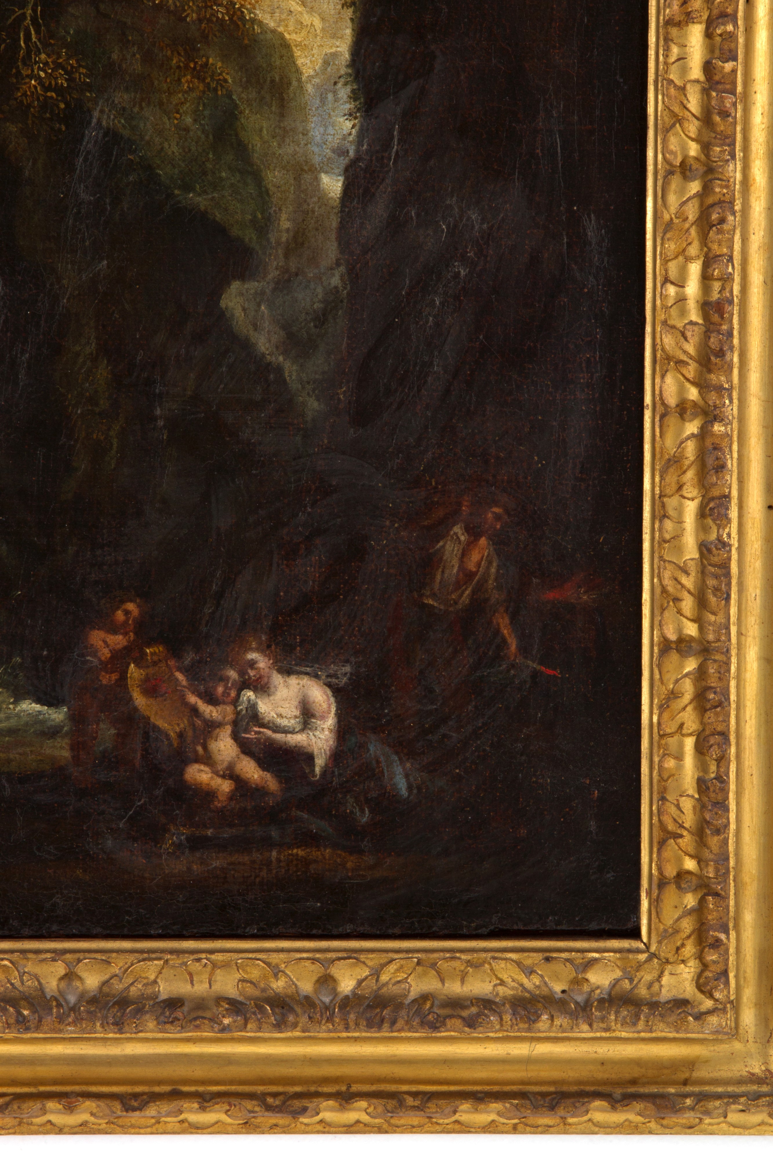 Dipinto "paesaggio con Venere e Vulcano"
