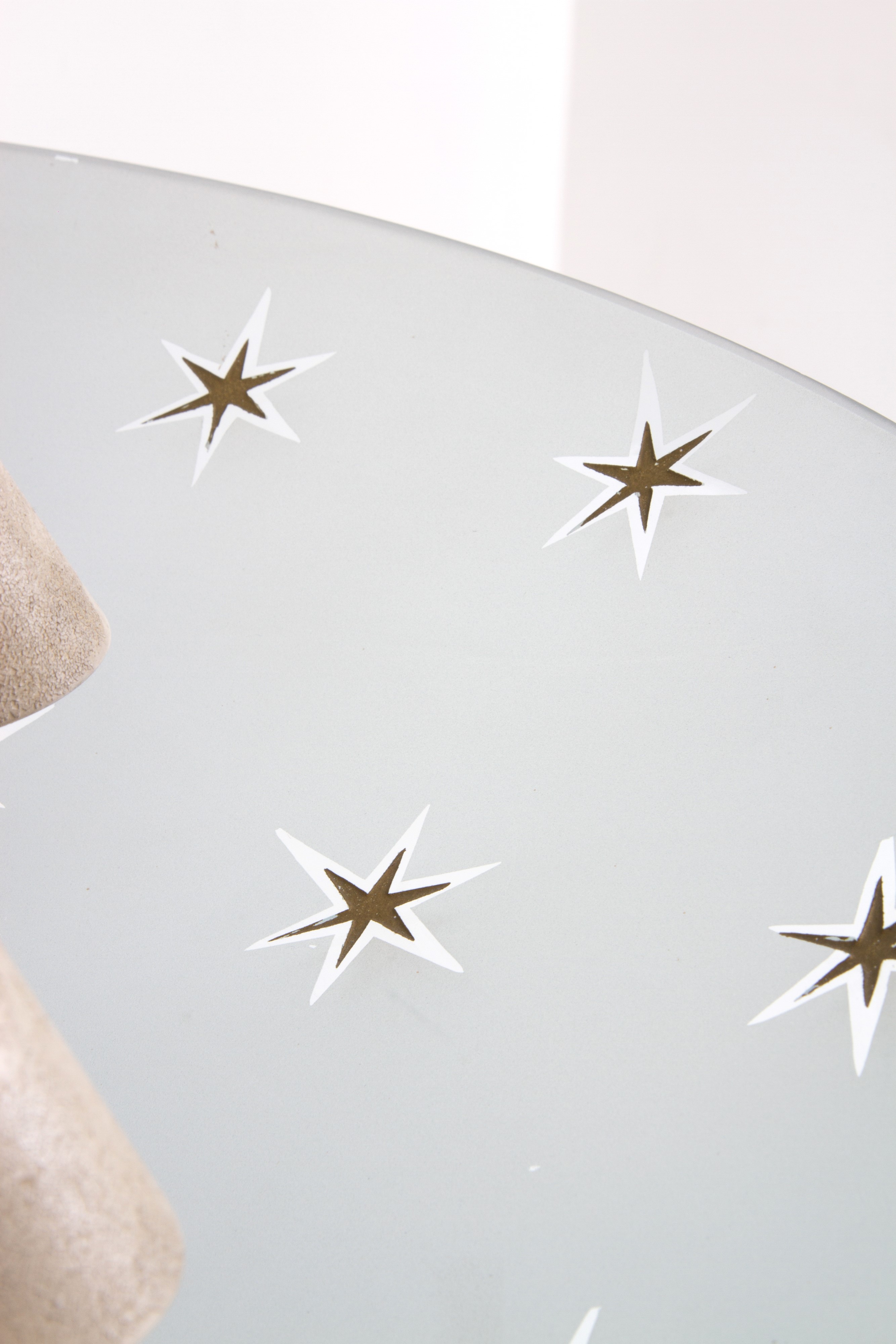Lampadario con Vetro con Stelline