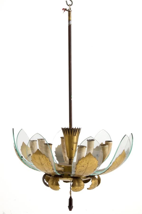 Chandelier with leaves