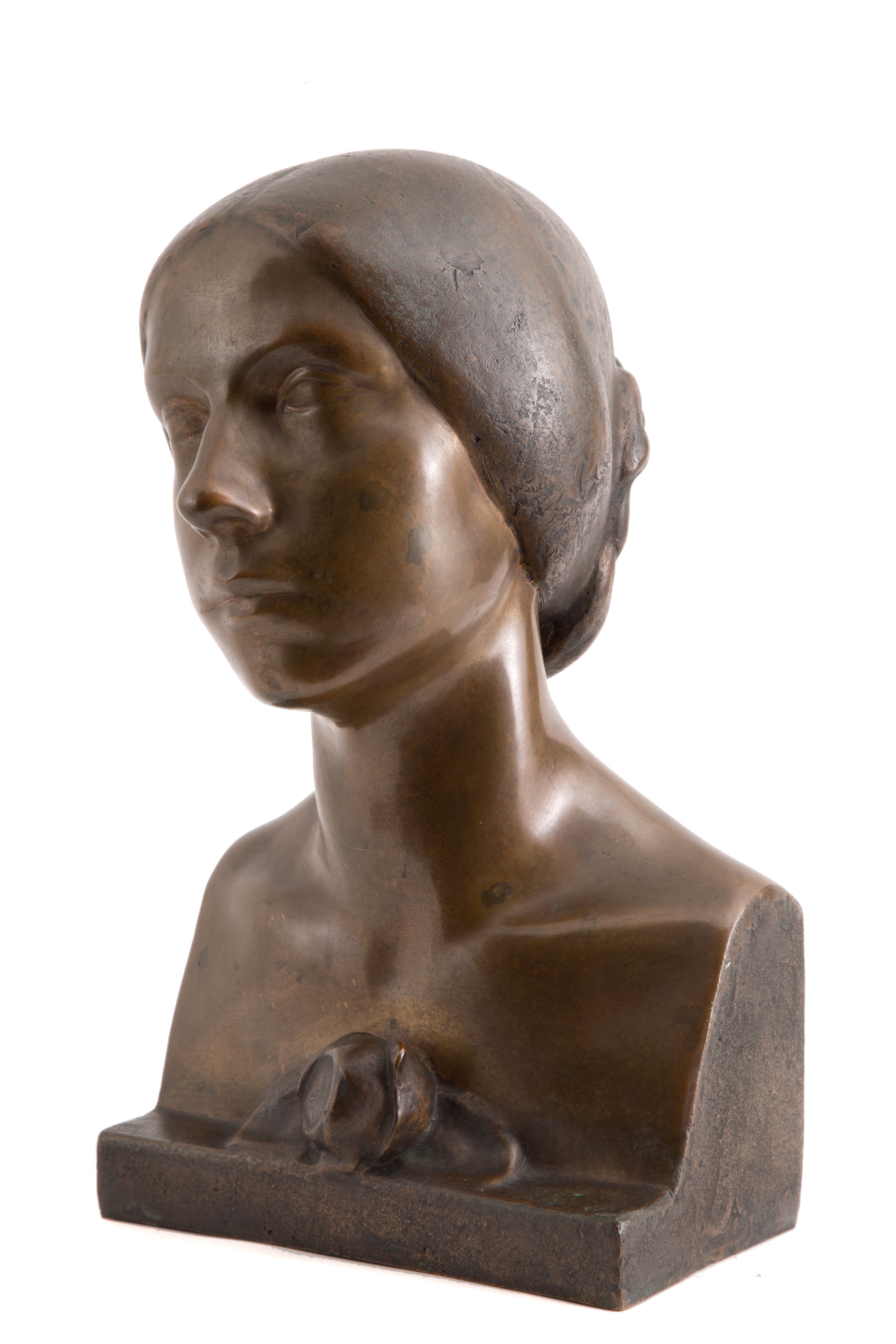 Romolo del Bo - Scultura 'busto di Donna'